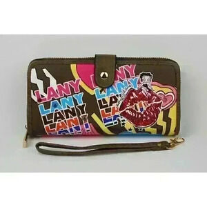 NEW! Betty Boop Women's Lany Vegan Wristlet Wallet